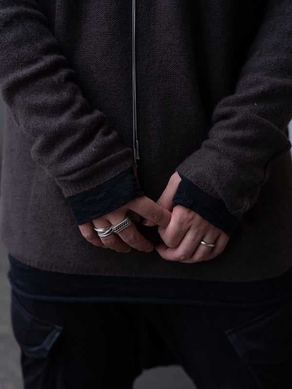 Cashmere Middle Boatneck Sweater【taupe】