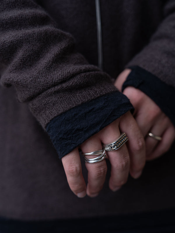 Cashmere Middle Boatneck Sweater【taupe】