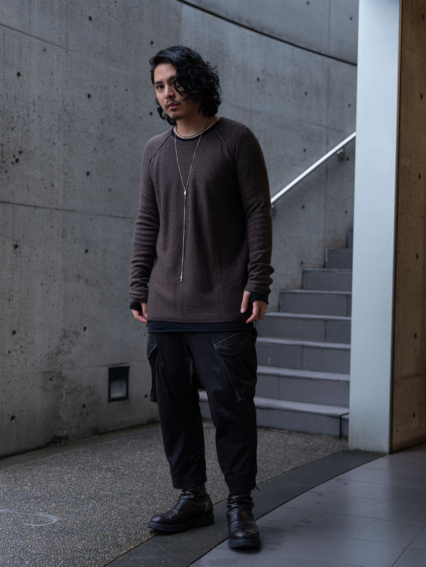 Cashmere Middle Boatneck Sweater【taupe】