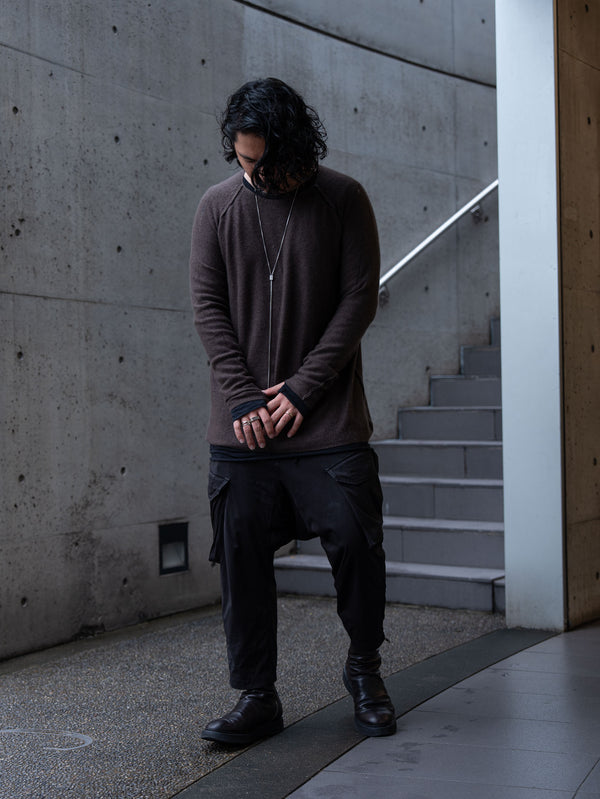 Cashmere Middle Boatneck Sweater【taupe】