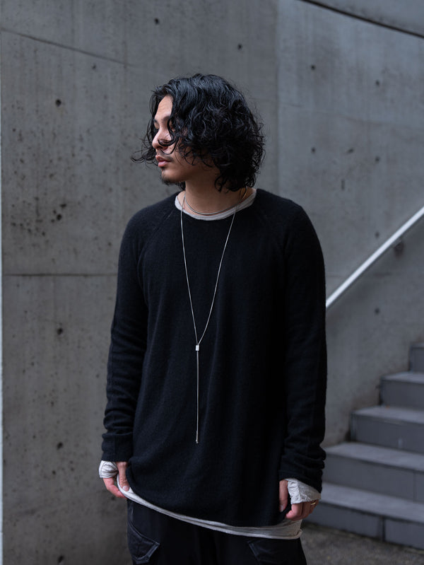 Cashmere Middle Boatneck Sweater【black】