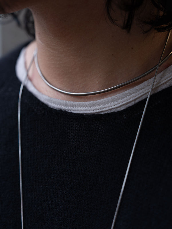 Cashmere Middle Boatneck Sweater【black】