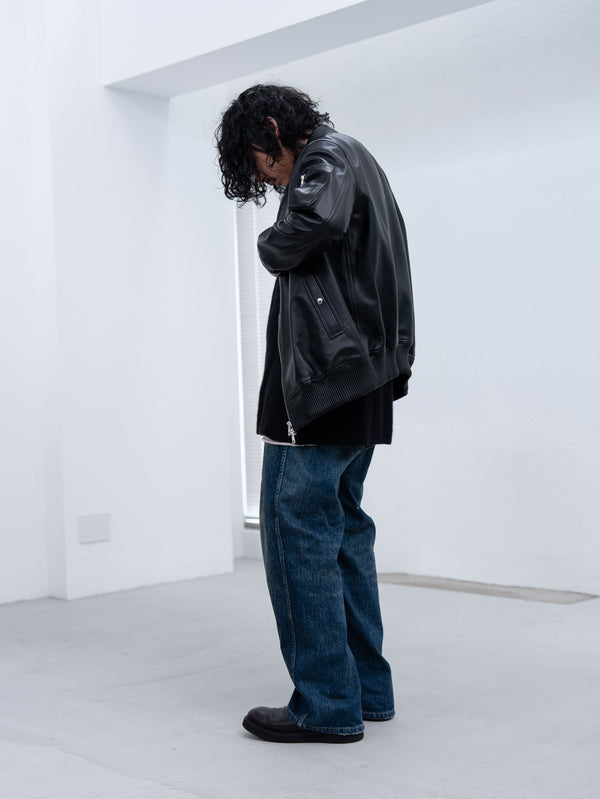 Cashmere Middle Boatneck Sweater【black】