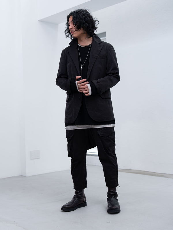 Cashmere Middle Boatneck Sweater【black】