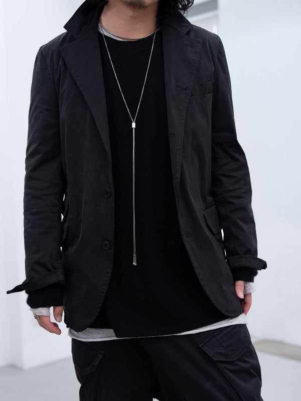 Cashmere Middle Boatneck Sweater【black】