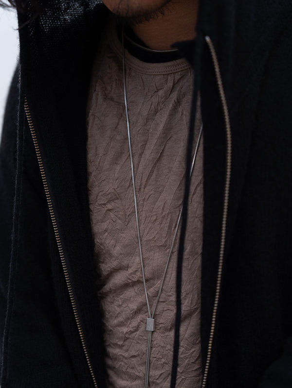 Cashmere Double Zip Hoodie【black】