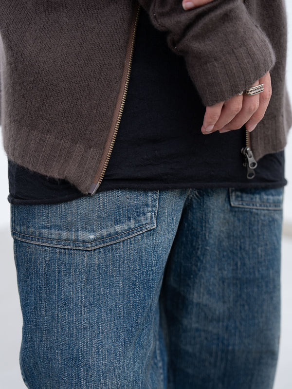 Cashmere Double Zip Hoodie【taupe】