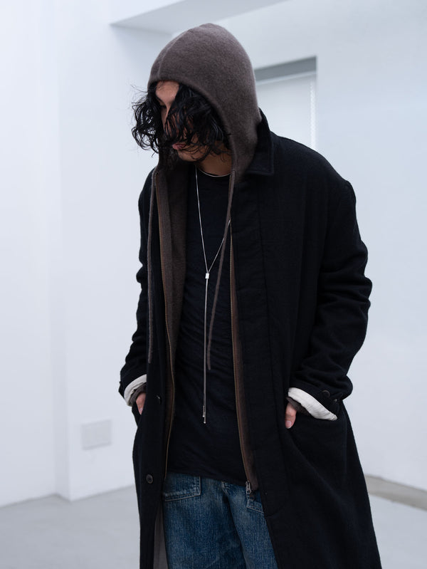 Cashmere Double Zip Hoodie【taupe】