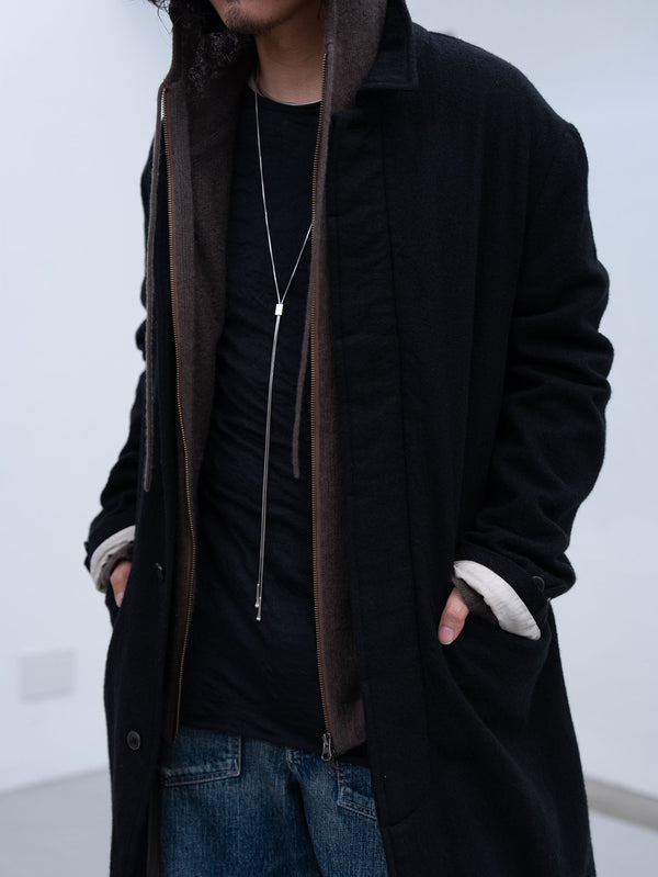 Cashmere Double Zip Hoodie【taupe】