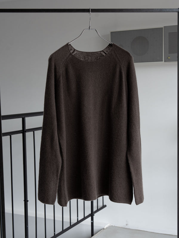Cashmere Middle Boatneck Sweater【taupe】