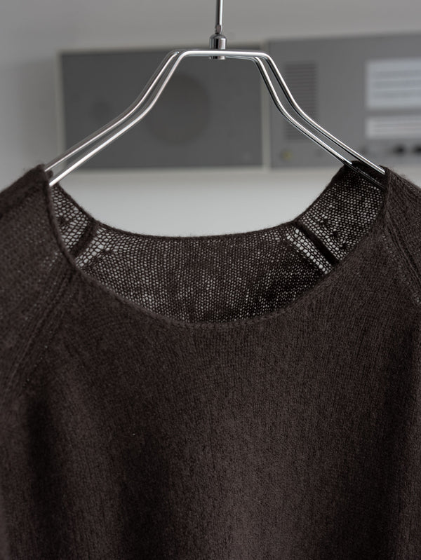 Cashmere Middle Boatneck Sweater【taupe】