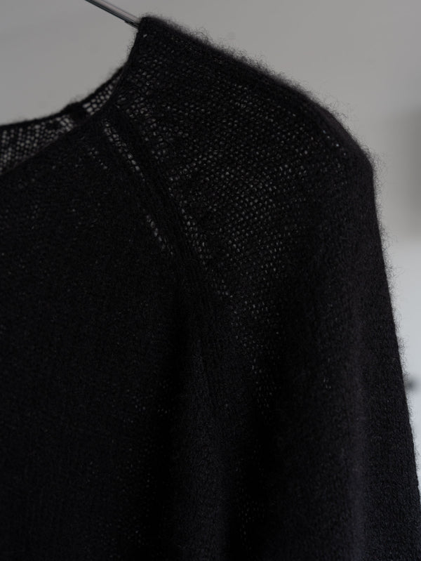 Cashmere Middle Boatneck Sweater【black】