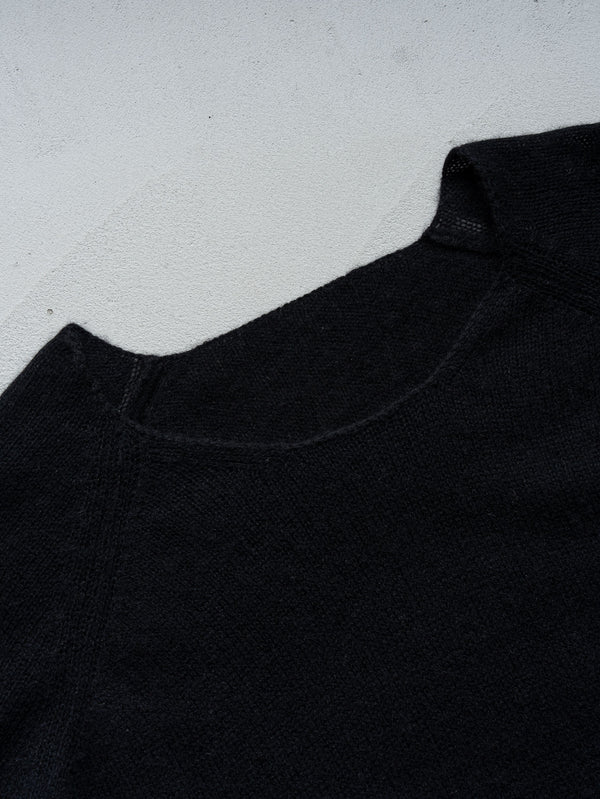 Cashmere Middle Boatneck Sweater【black】