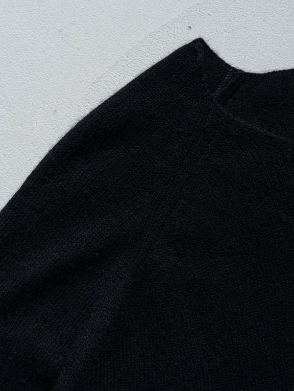 Cashmere Middle Boatneck Sweater【black】