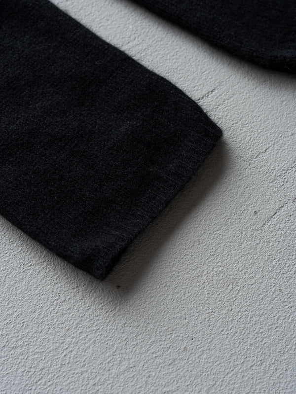 Cashmere Middle Boatneck Sweater【black】