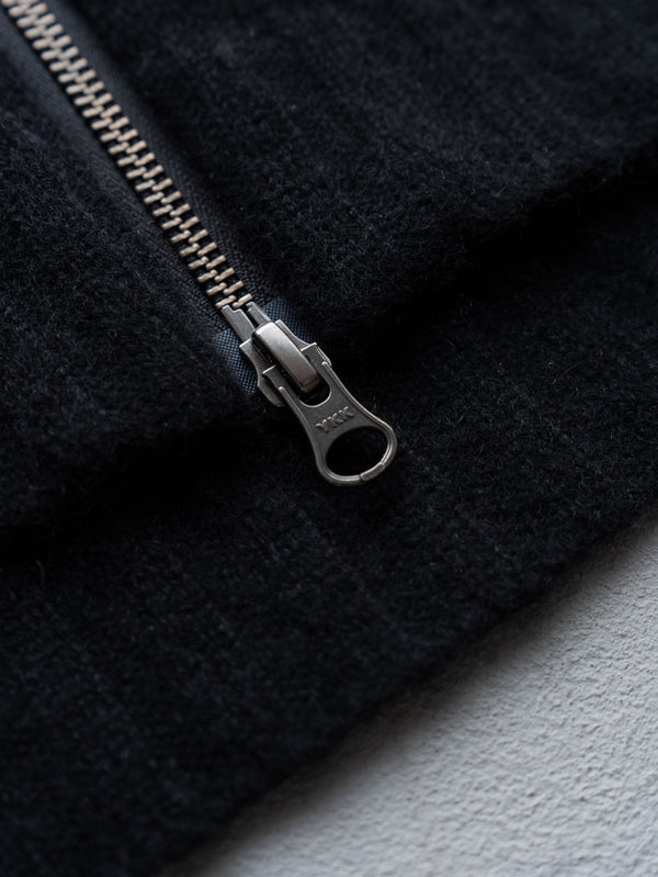 Cashmere Double Zip Hoodie【black】