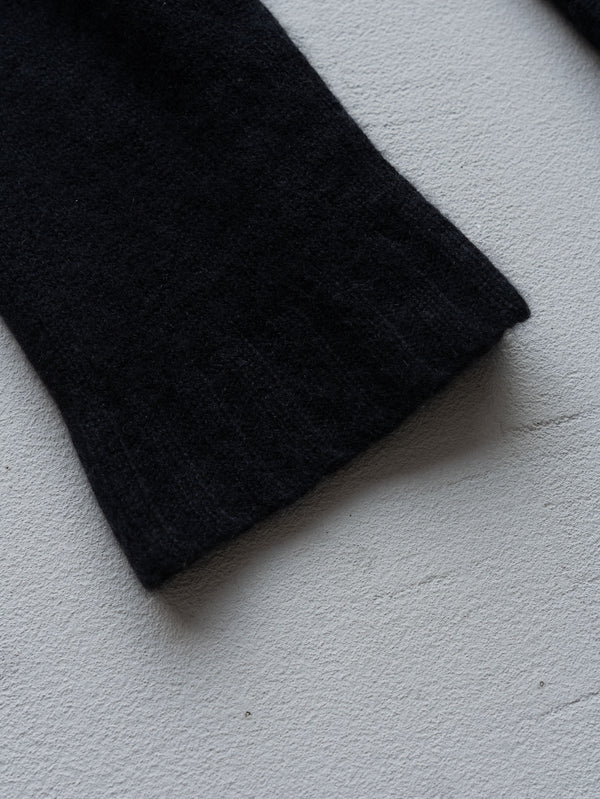 Cashmere Double Zip Hoodie【black】