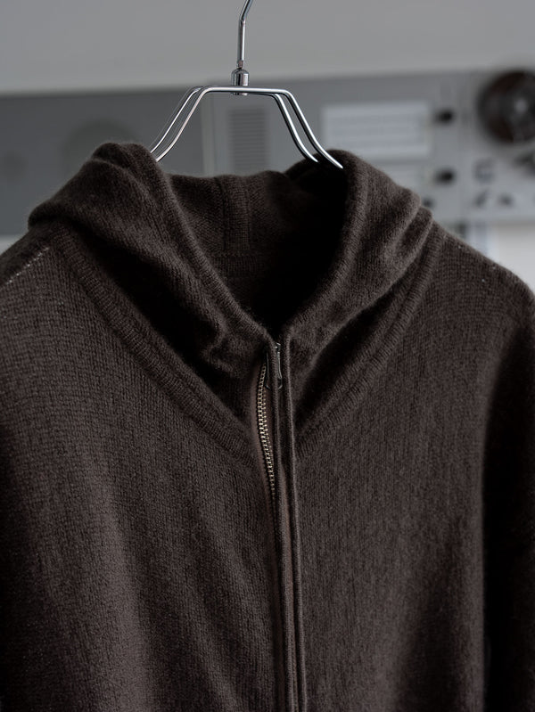 Cashmere Double Zip Hoodie【taupe】