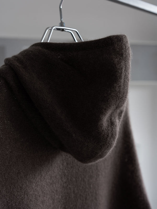 Cashmere Double Zip Hoodie【taupe】
