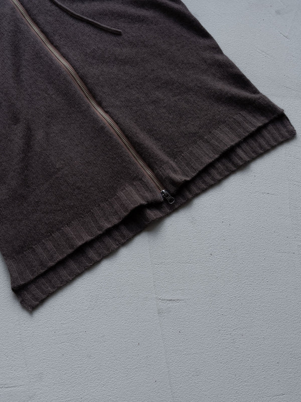 Cashmere Double Zip Hoodie【taupe】