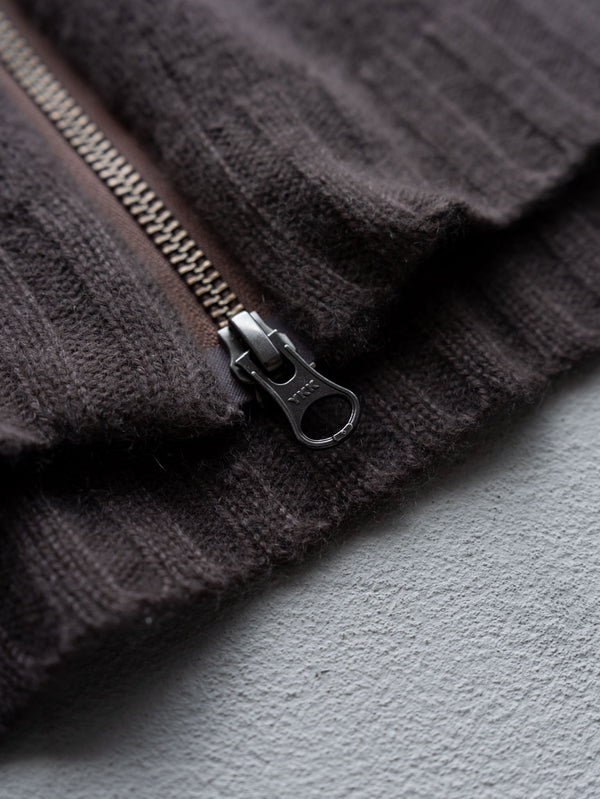 Cashmere Double Zip Hoodie【taupe】
