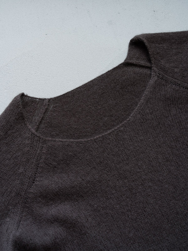 Cashmere Middle Boatneck Sweater【taupe】