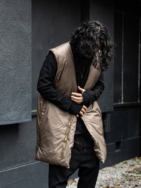 Thermal Layered Long Vest 【DUST】