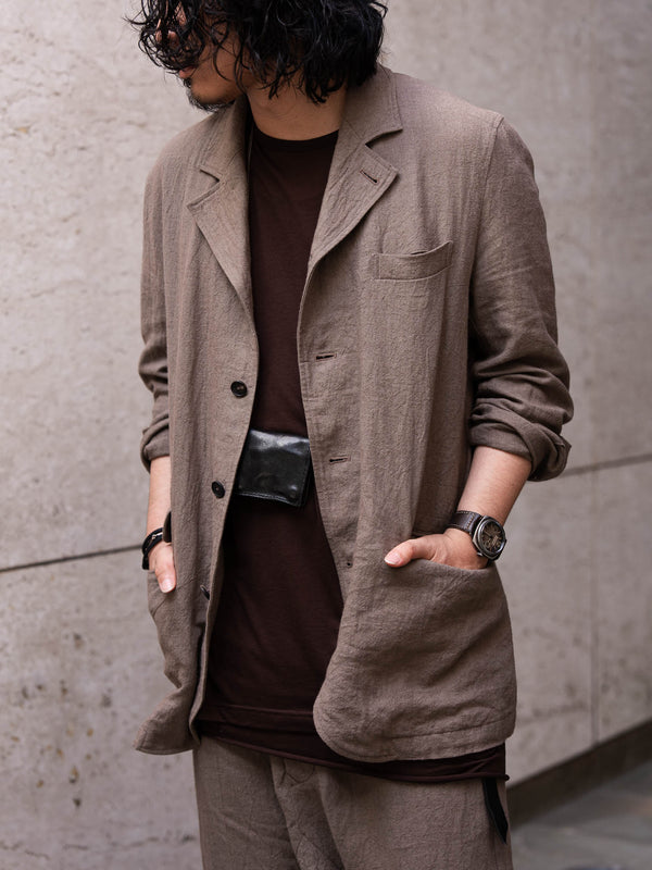 Dry Serge Sarouel Shorts [TAUPE]