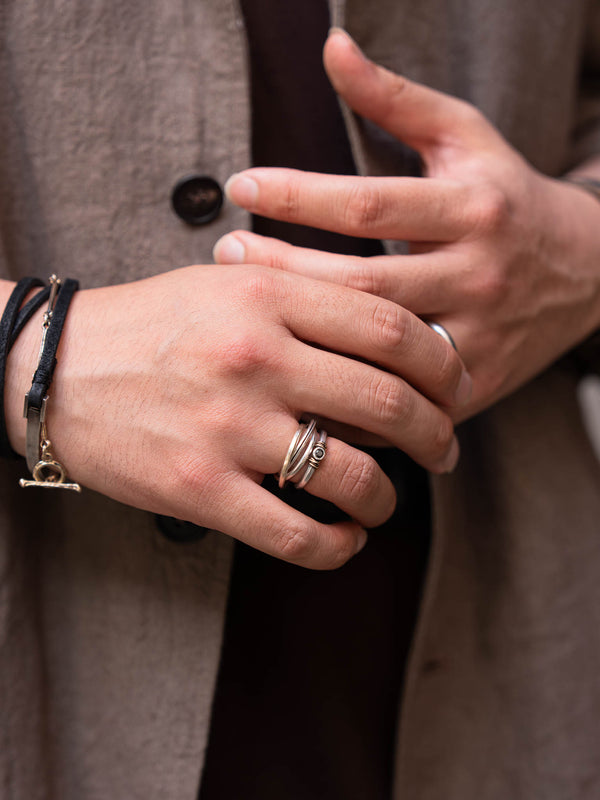 Black Diamond Ring [slv925+k10]