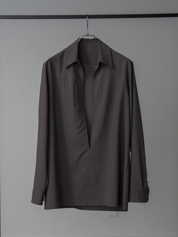 Super100's Vareuse Shirt【taupe】