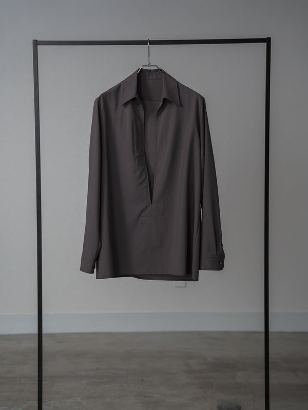 Super100's Vareuse Shirt【taupe】