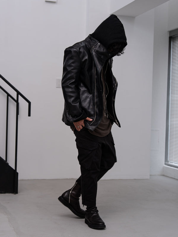 Horse Leather Jacket [BLACK]