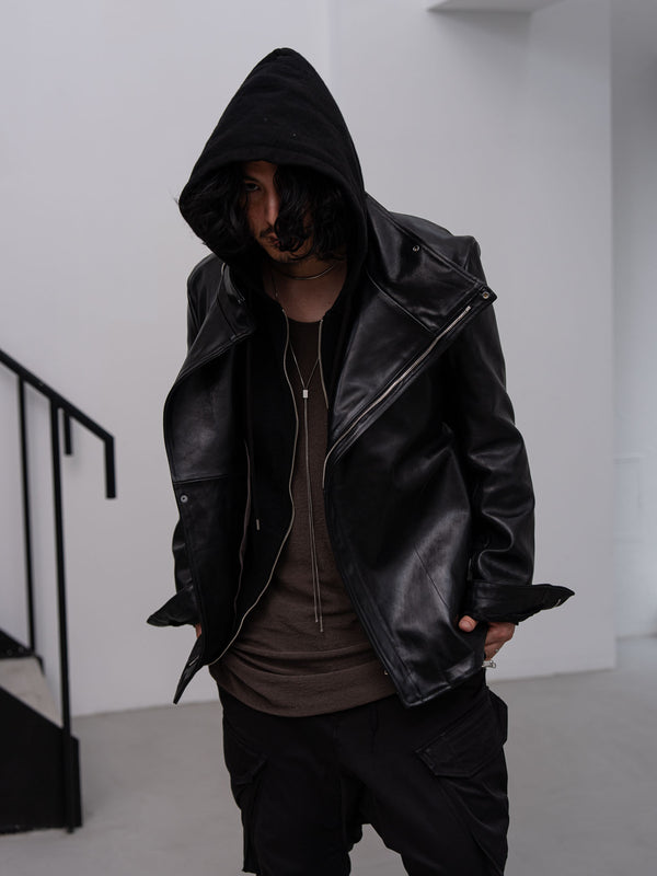 Horse Leather Jacket [BLACK]