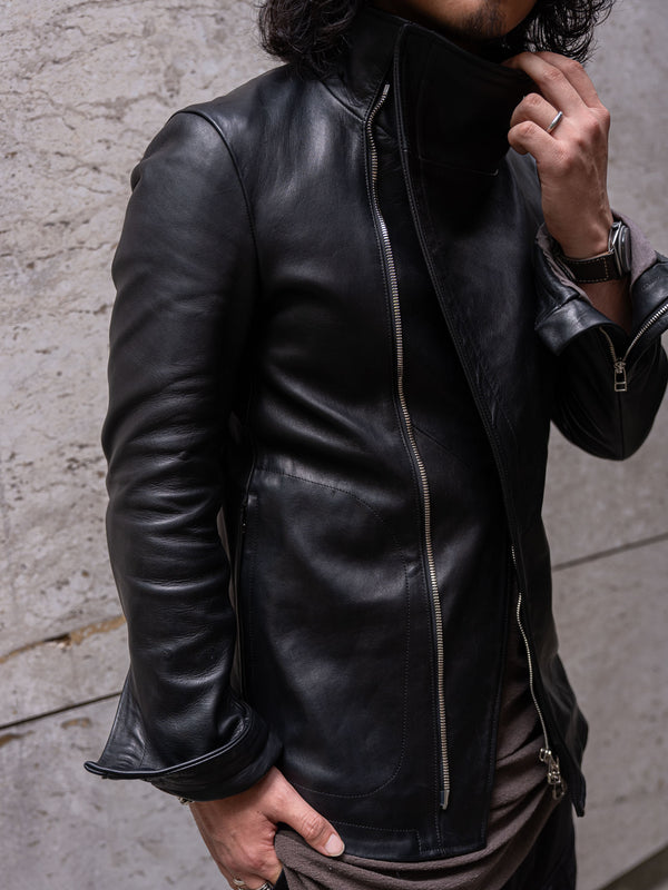 Horse Leather Jacket [BLACK]