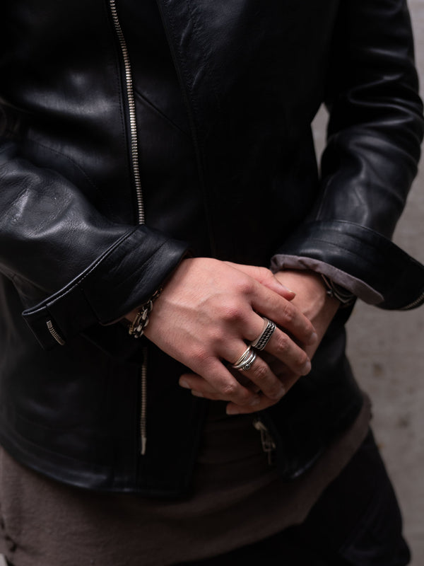 Horse Leather Jacket [BLACK]