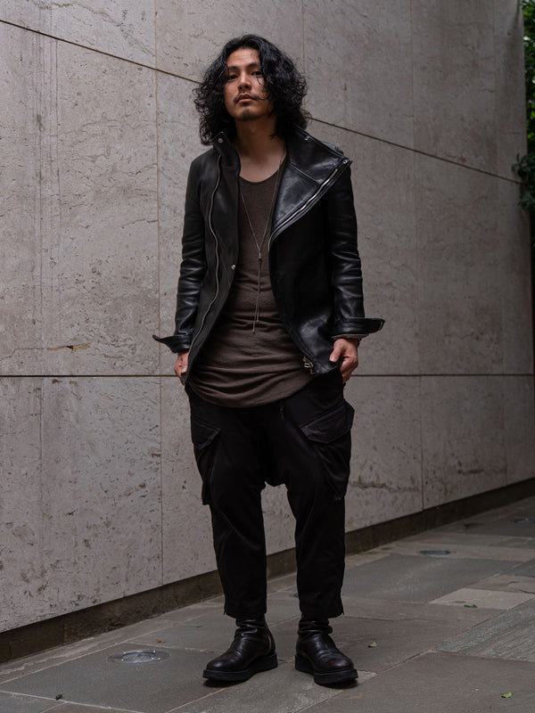 Horse Leather Jacket [BLACK]