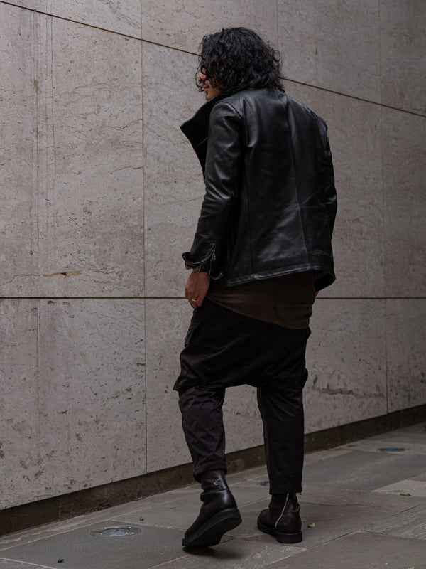 Horse Leather Jacket [BLACK]