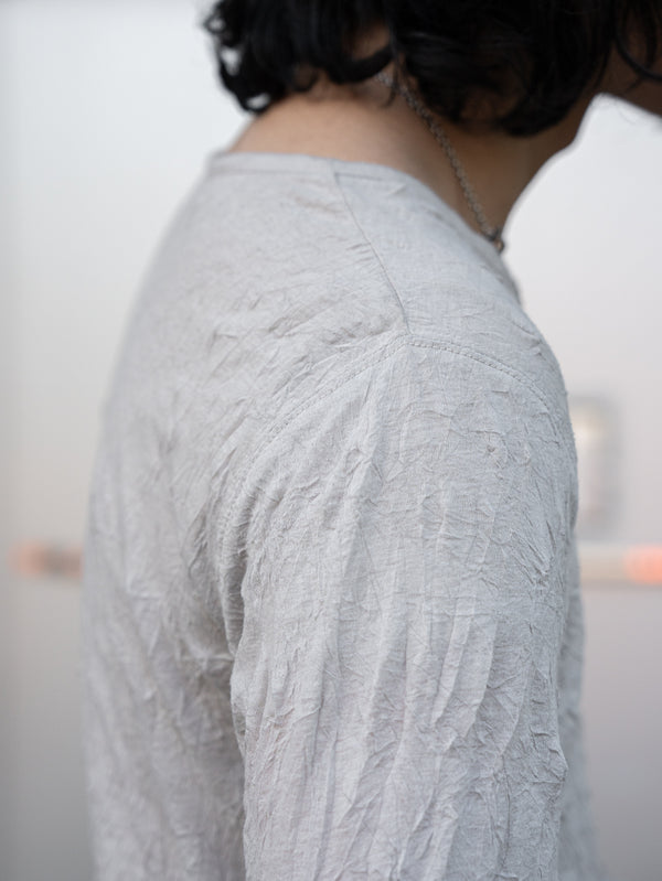 Craft Fabric Layered L/S T-shirt【oyster】