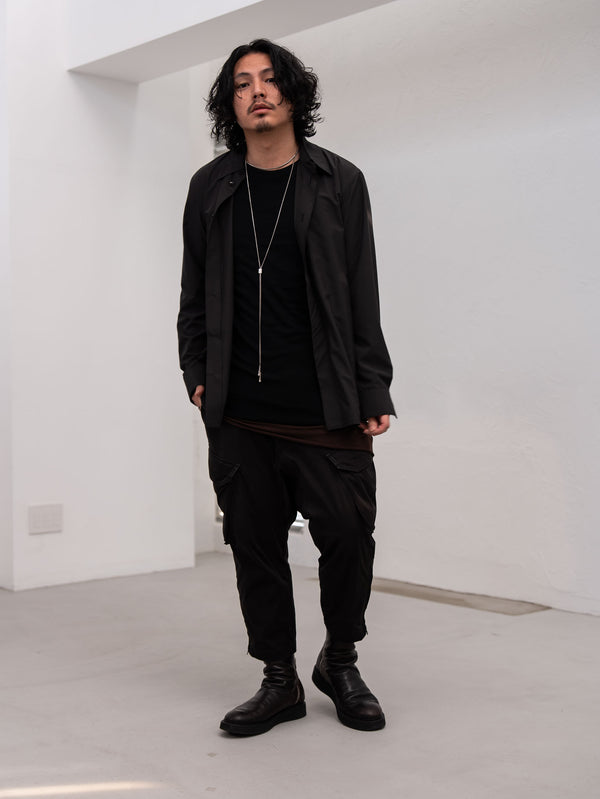 LIMONTA Ensemble Shirt Jacket [BLACK]