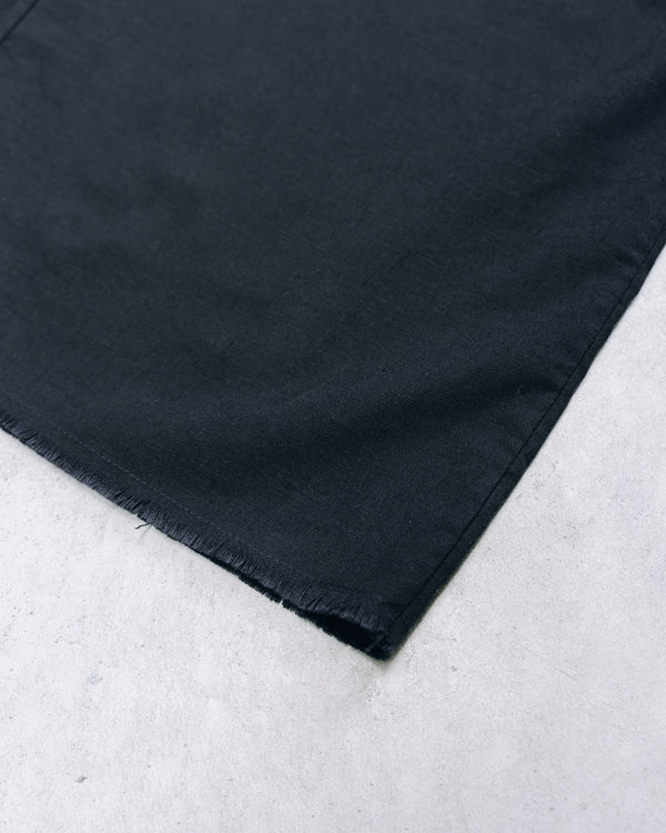 Black Frayed Edge Linen Shirt [for setup]