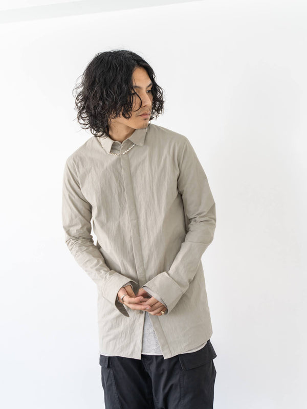 Textured Crease Shirt [Desert Gray]