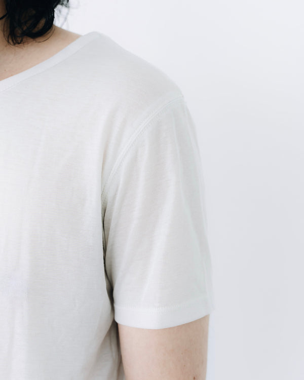 Luxe Gas Spun Layered T-shirt [milk]