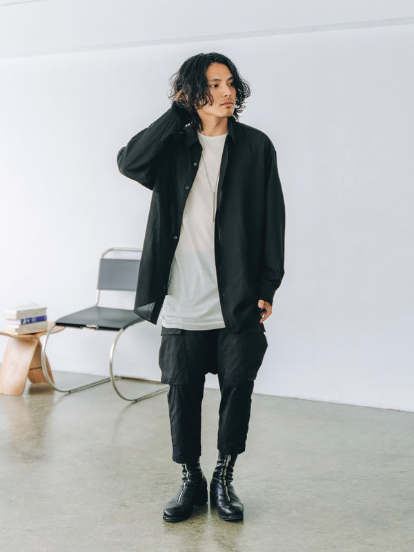 Luxe Gas Spun Layered T-shirt [milk]