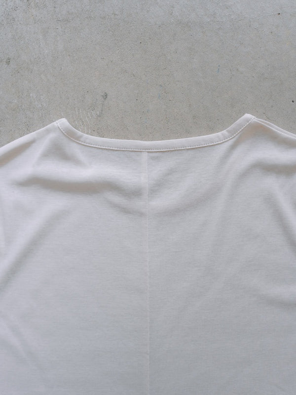 Luxe Gas Spun Layered T-shirt [milk]