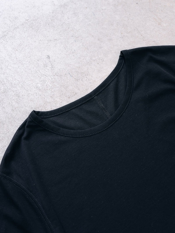 Luxe Gas Spun Layered T-shirt [black]