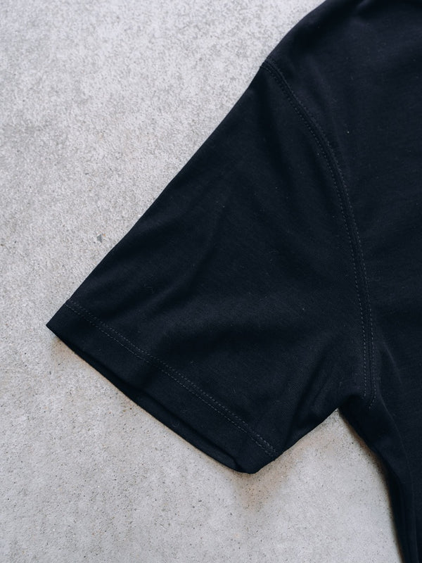 Luxe Gas Spun Layered T-shirt [black]