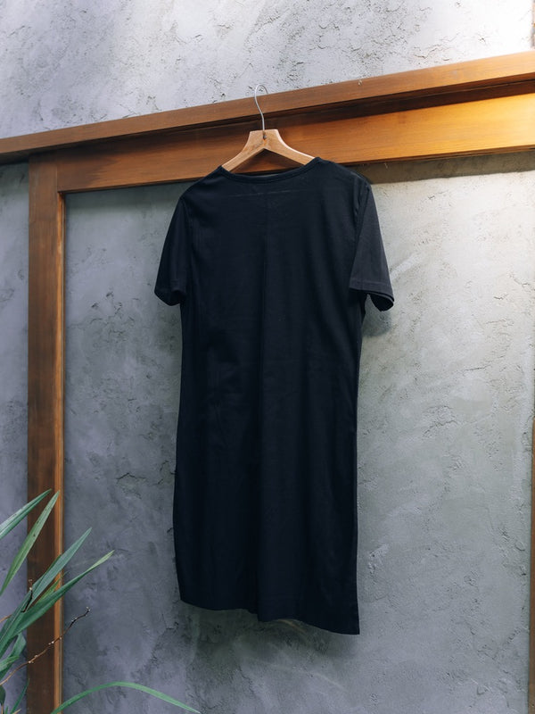 Luxe Gas Spun Layered T-shirt [black]