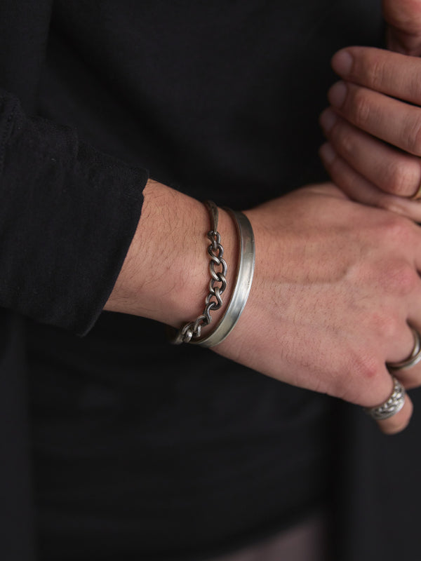 Silver Hooked Chain Bracelet