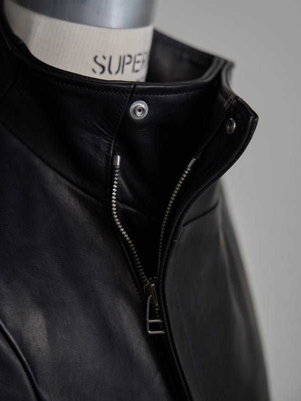 Horse Leather Jacket [BLACK]
