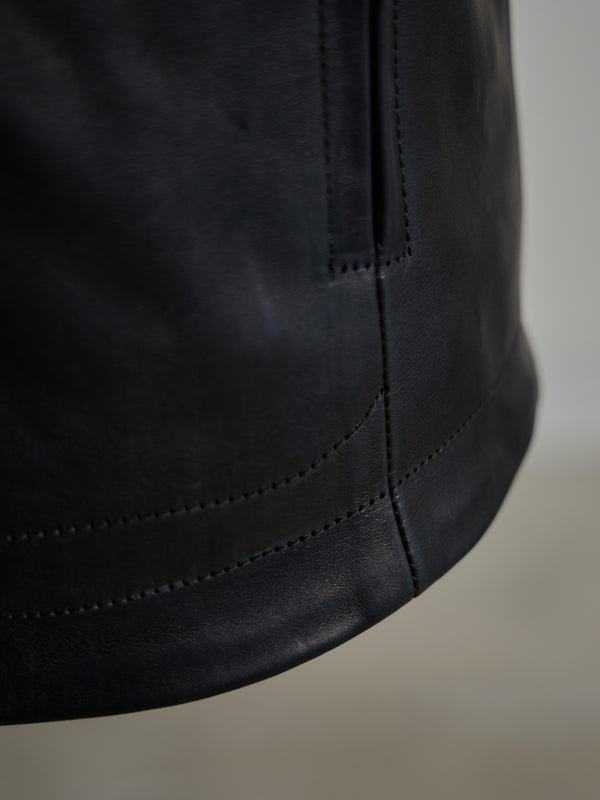 Horse Leather Jacket [BLACK]